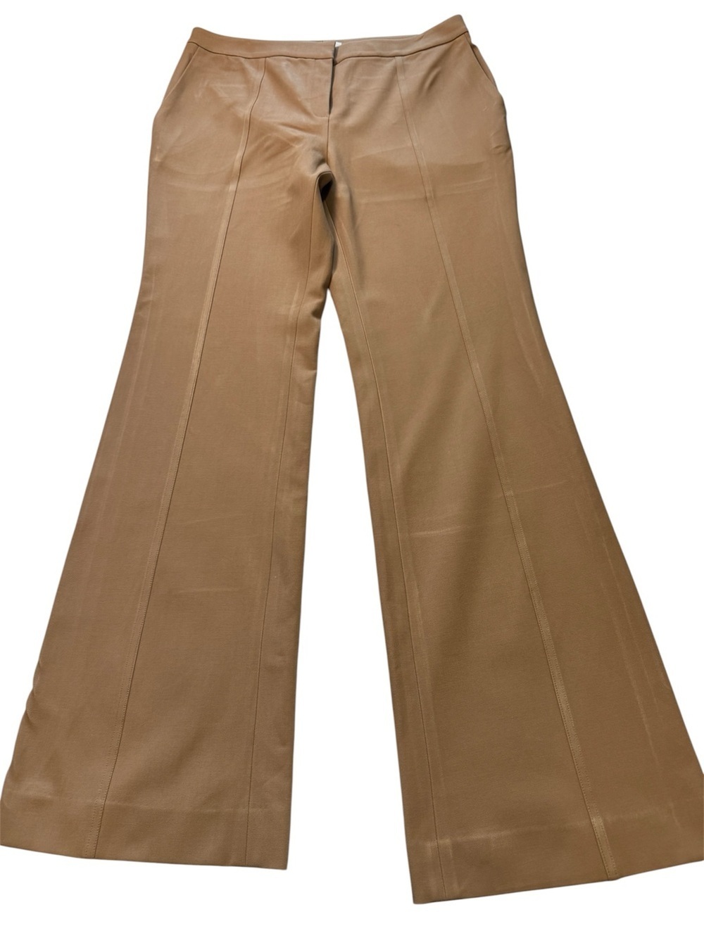 Etcetera Tan Flare-Leg Trousers